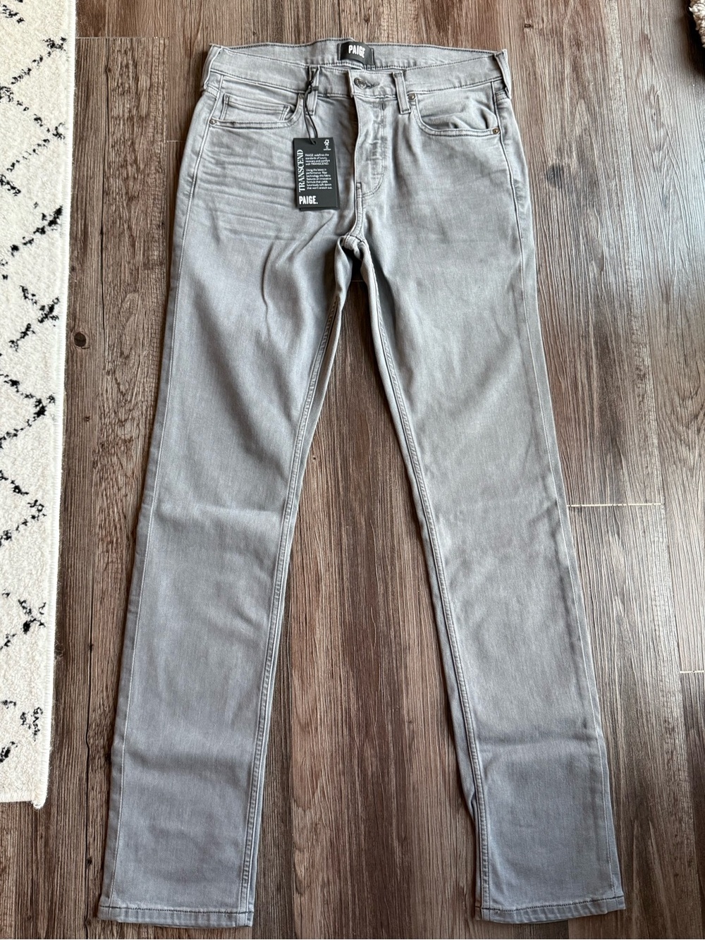 PAIGE Women's Gray Skinny Jeans